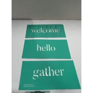 Chalk Couture Used  5X7  Reusable  WELCOME TRIO  Transfer Welcome, Hello…